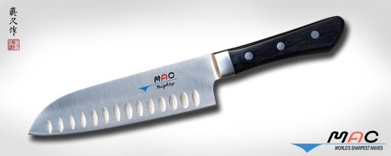 Кухонный нож MAC, Professional, MSK-65 Santoku с проточкой 170 mm Кухонный нож MAC, Professional, MSK-65 Santoku с проточкой 170 mm