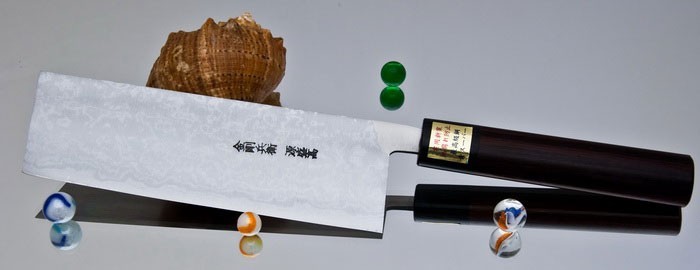Нож для овощей Moritaka AS Damaskus Nakiri KND-150, 15 см. Нож для овощей Moritaka AS Damaskus Nakiri KND-150, 15 см.