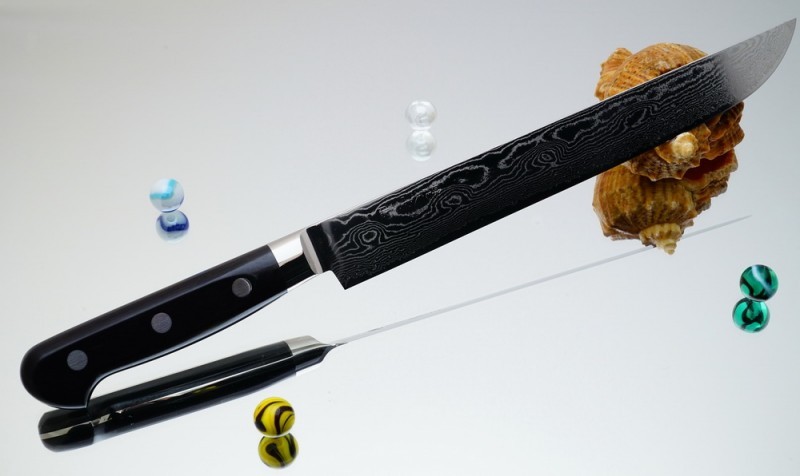 Кухонный нож RYUSEN Bonten-Unryu Steak BU-111, 240 мм. Кухонный нож RYUSEN Bonten-Unryu Steak BU-111, 240 мм.