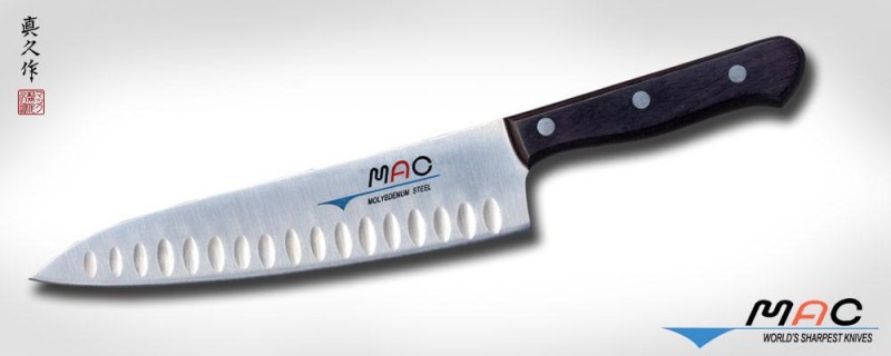 Кухонный нож MAC Chef TH-80 Chef с проточкой, 200 мм Кухонный нож MAC Chef TH-80 Chef с проточкой, 200 мм