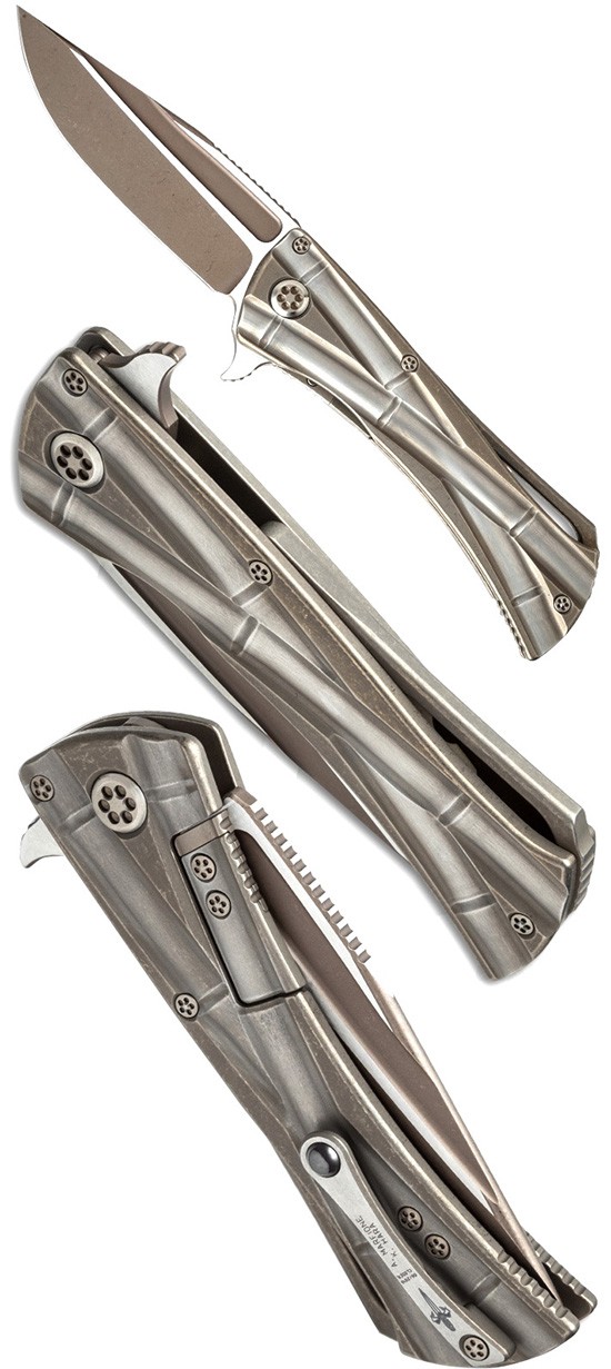 Полуавтоматический нож Microtech Closer Two Tone AP Bronze Ti Полуавтоматический нож Microtech Closer Two Tone AP Bronze Ti