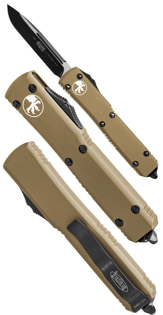 Автоматический складной нож Microtech Ultratech Black 121-1TA Автоматический складной нож Microtech Ultratech Black 121-1TA