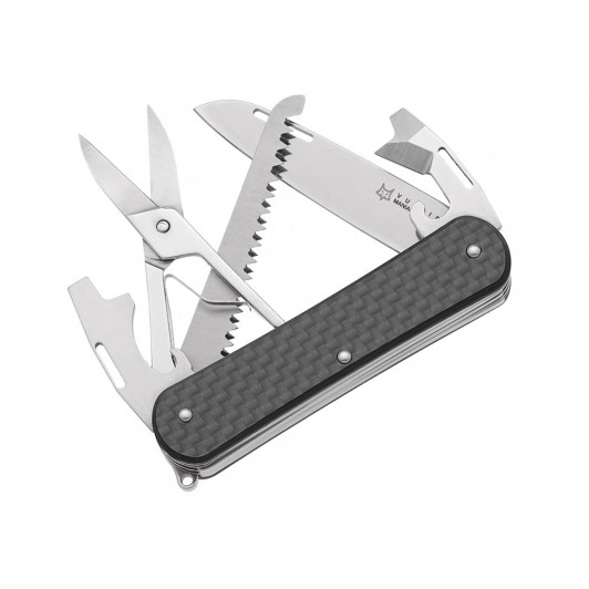 Многофункциональный складной нож Fox Knives Vulpis Large FX-VP130-SF5 CF, 5.5 см Многофункциональный складной нож Fox Knives Vulpis Large FX-VP130-SF5 CF, 5.5 см