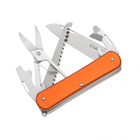 Многофункциональный складной нож Fox Knives Vulpis Large FX-VP130-SF5 OR, 5.5 см Многофункциональный складной нож Fox Knives Vulpis Large FX-VP130-SF5 OR, 5.5 см