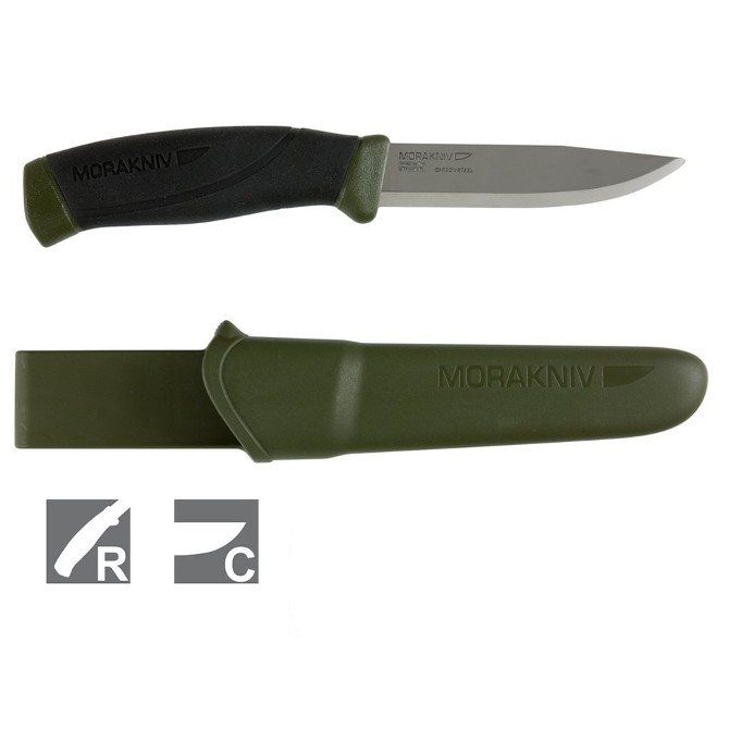 Туристический нож Mora Companion MG хаки Carbon 11827, 10.4 см. Туристический нож Mora Companion MG хаки Carbon 11827, 10.4 см.