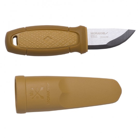 Нож Morakniv Eldris, цвет желтый, ножны, шнурок, огниво, 13523 Нож Morakniv Eldris, цвет желтый, ножны, шнурок, огниво, 13523