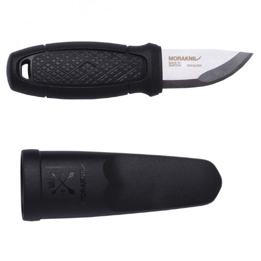 Нож Morakniv Eldris, цвет черный, ножны, шнурок, огниво, 13525 Нож Morakniv Eldris, цвет черный, ножны, шнурок, огниво, 13525