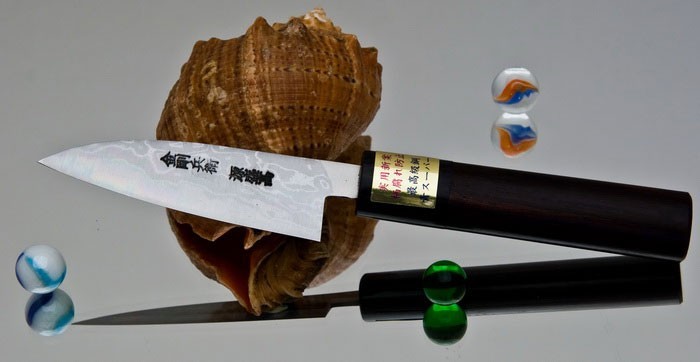 Нож для овощей Moritaka AS Damaskus Paring KPD-90, 9 см. Нож для овощей Moritaka AS Damaskus Paring KPD-90, 9 см.
