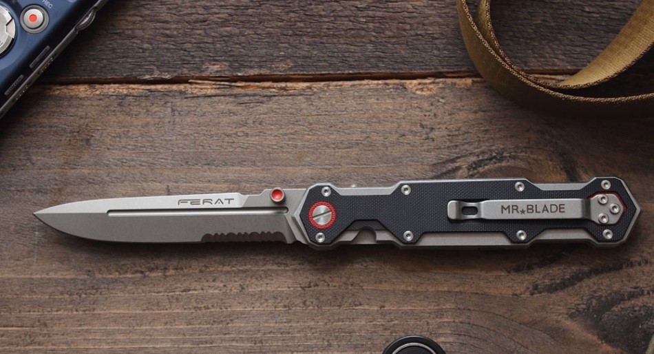 Складной нож Mr.Blade Ferat Stonewash Serrated Складной нож Mr.Blade Ferat Stonewash Serrated