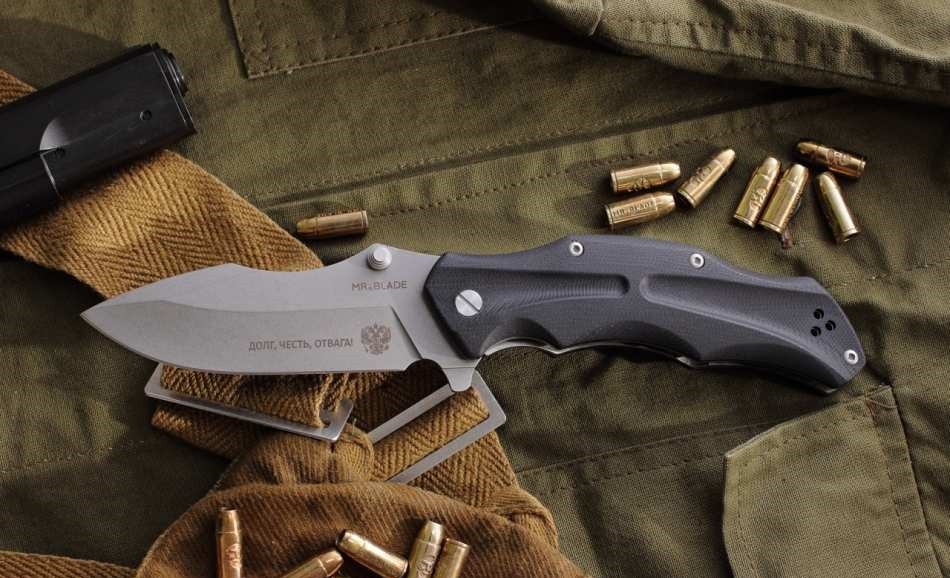 Складной нож Mr.Blade HT-1 Долг Честь Отвага Складной нож Mr.Blade HT-1 Долг Честь Отвага