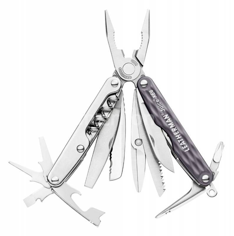 Мультитул Leatherman Juice ХЕ6 Stainless Steel 831994, 17 функций, 83мм. Мультитул Leatherman Juice ХЕ6 Stainless Steel 831994, 17 функций, 83мм.