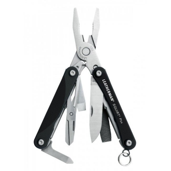 Мультитул Leatherman Squirt PS4 Black 831234, 9 функций, 57.2 мм, подар.коробка Мультитул Leatherman Squirt PS4 Black 831234, 9 функций, 57.2 мм, подар.коробка