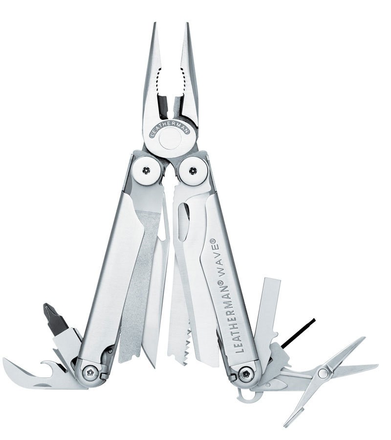 Мультитул Leatherman Wave 830079, 17 функций, 100мм, серебристый, карт.коробка, чехол нейлон Мультитул Leatherman Wave 830079, 17 функций, 100мм, серебристый, карт.коробка, чехол нейлон