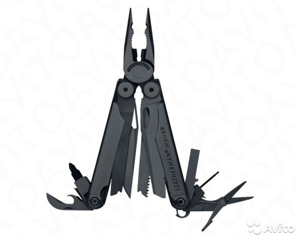 Мультитул Leatherman Wave Black 831331, 17 функций, 100 мм. Мультитул Leatherman Wave Black 831331, 17 функций, 100 мм.