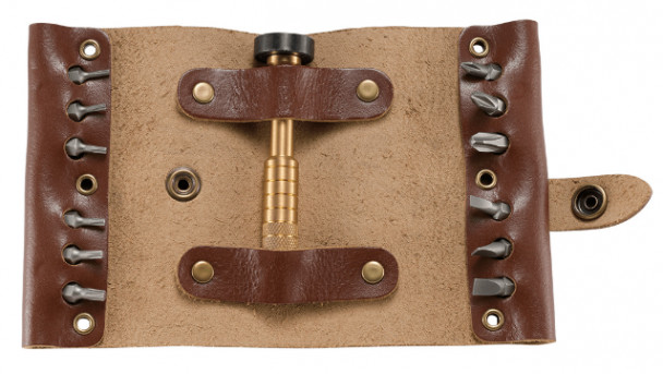 Набор бит CRKT 9911 Hex Bit Driver Leather Tool Roll Набор бит CRKT 9911 Hex Bit Driver Leather Tool Roll