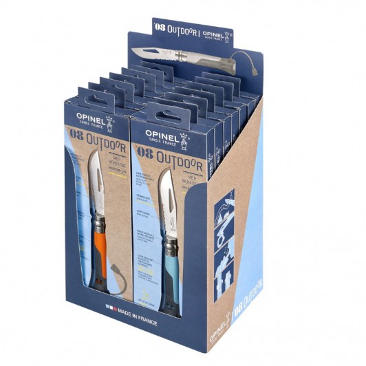 Набор-дисплей Opinel №8 Outdoor Earth 14 шт,нержавеющая сталь, 7 синих + 7 оражевых, 85 мм. Набор-дисплей Opinel №8 Outdoor Earth 14 шт,нержавеющая сталь, 7 синих + 7 оражевых, 85 мм.