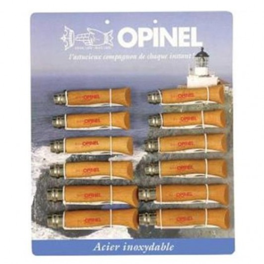 Набор-дисплей Opinel T095 12 ножей, нержавеющая сталь, бук Набор-дисплей Opinel T095 12 ножей, нержавеющая сталь, бук