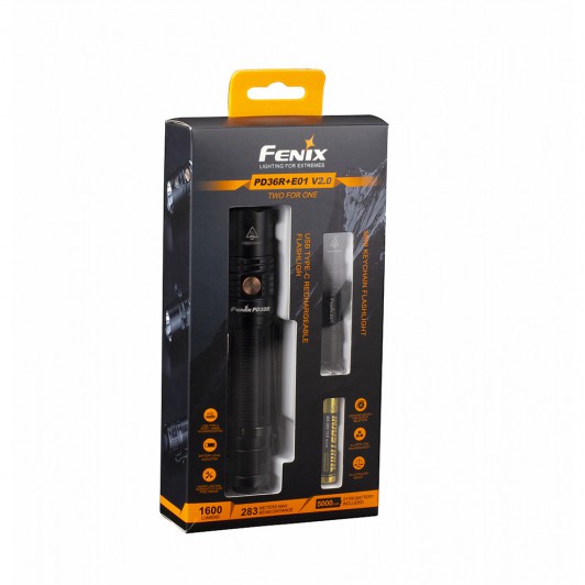 Набор Fenix PD36R LED Flashlight+E01 V2.0 Набор Fenix PD36R LED Flashlight+E01 V2.0
