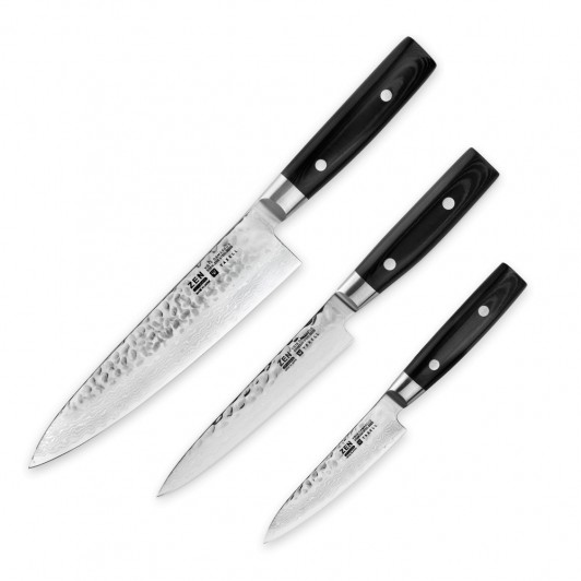 Набор из 3 кухонных ножей «поварская тройка» Yaxell Zen, YA/Zen-1 Набор из 3 кухонных ножей «поварская тройка» Yaxell Zen, YA/Zen-1