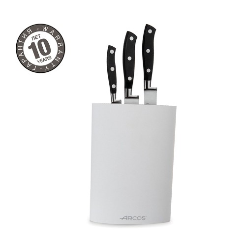Набор из 3-х ножей с белой подставкой Arcos Riviera 7941 Набор из 3-х ножей с белой подставкой Arcos Riviera 7941
