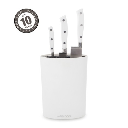 Набор из 3-х ножей с белой подставкой Arcos Riviera Blanca 7941 Набор из 3-х ножей с белой подставкой Arcos Riviera Blanca 7941