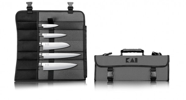 Набор из 5-х кухонных ножей KAI Wasabi Black DM-0781EU67 Набор из 5-х кухонных ножей KAI Wasabi Black DM-0781EU67