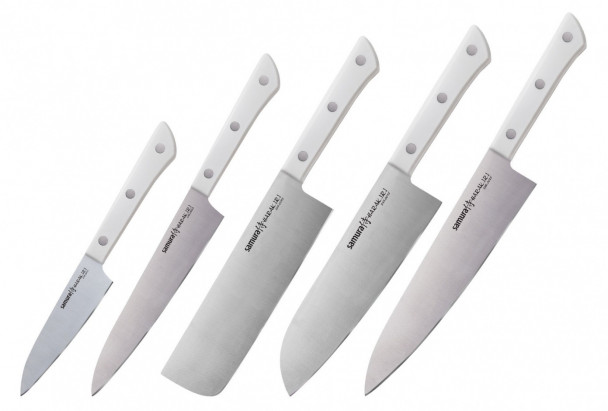 Набор из 5-и кухонных ножей Samura Harakiri SHR-0250W Набор из 5-и кухонных ножей Samura Harakiri SHR-0250W
