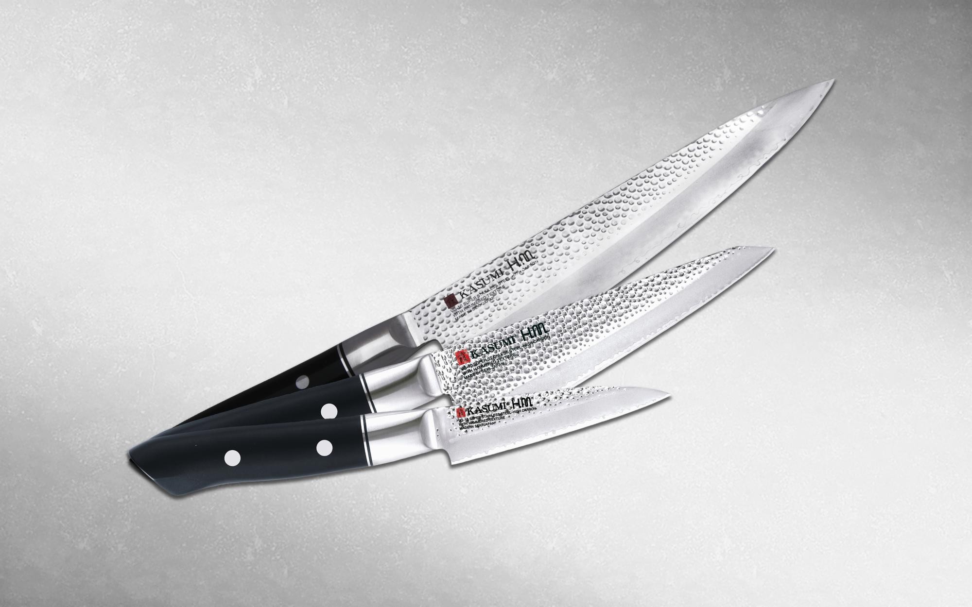 Набор из 3-х кухонных ножей Kasumi Hammer "Поварская тройка" Набор из 3-х кухонных ножей Kasumi Hammer "Поварская тройка"