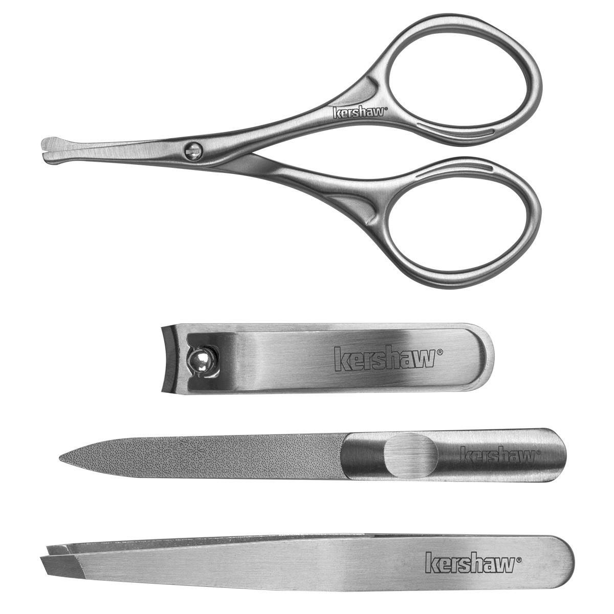 Маникюрный набор Kershaw KMCURE 4 предмета в кожаном футляре, нержавеющая сталь Маникюрный набор Kershaw KMCURE 4 предмета в кожаном футляре, нержавеющая сталь