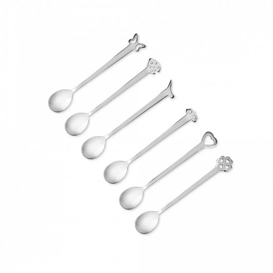 Набор кофейных ложек The Luxury Art Mepra Evento 100344608, 6 штук Набор кофейных ложек The Luxury Art Mepra Evento 100344608, 6 штук