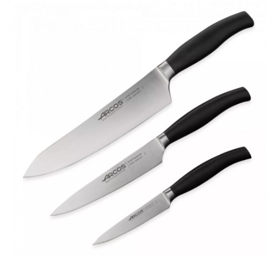 Набор кухонных ножей 3 штуки (10см, 15см, 20см), Arcos Clara 212000, Испания Набор кухонных ножей 3 штуки (10см, 15см, 20см), Arcos Clara 212000, Испания