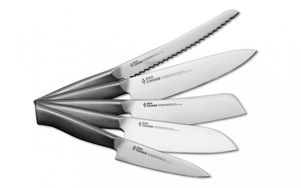 Набор кухонных ножей Kasumi Diacross "Европейский универсал" SET-DIA5E Набор кухонных ножей Kasumi Diacross "Европейский универсал" SET-DIA5E