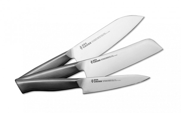 Набор кухонных ножей Kasumi Diacross "Японский универсал", SET-DIA3 Набор кухонных ножей Kasumi Diacross "Японский универсал", SET-DIA3