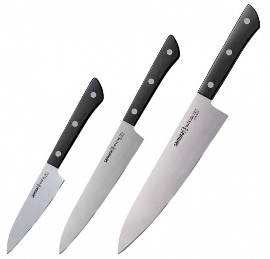 Набор ножей 3 в 1 Samura Harakiri SHR-0220B Набор ножей 3 в 1 Samura Harakiri SHR-0220B