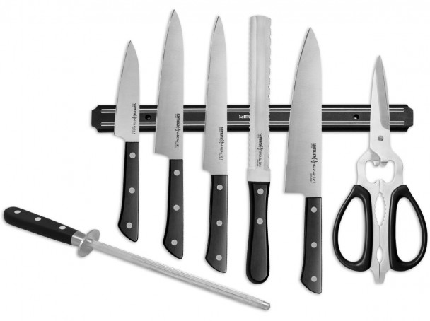 Набор ножей 8 в 1 Samura Harakiri SHR-0280B Набор ножей 8 в 1 Samura Harakiri SHR-0280B