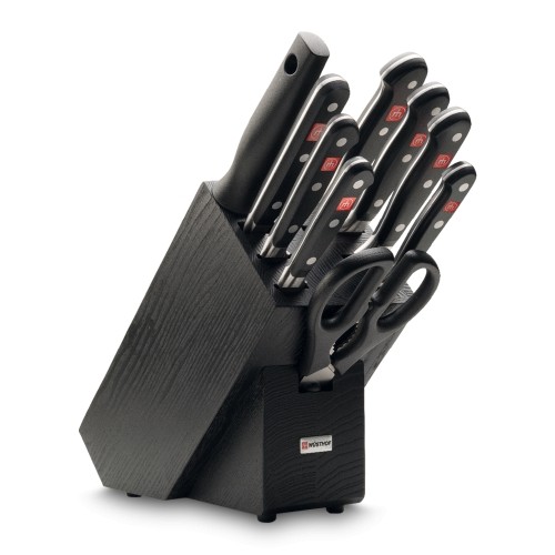 Набор ножей 9 предметов в подставке Wuesthof Classic 9844 Набор ножей 9 предметов в подставке Wuesthof Classic 9844