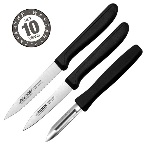 Набор ножей для чистки и нарезки овощей Arcos Genova 182700 Набор ножей для чистки и нарезки овощей Arcos Genova 182700