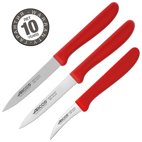 Набор ножей для чистки и нарезки овощей Arcos Genova 182622 Набор ножей для чистки и нарезки овощей Arcos Genova 182622