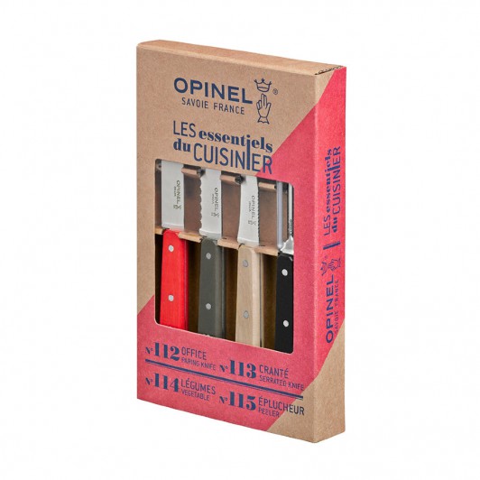 Набор ножей Opinel Les Essentiels Loft, цветные, нержавеющая сталь, (4 шт./уп.) Набор ножей Opinel Les Essentiels Loft, цветные, нержавеющая сталь, (4 шт./уп.)