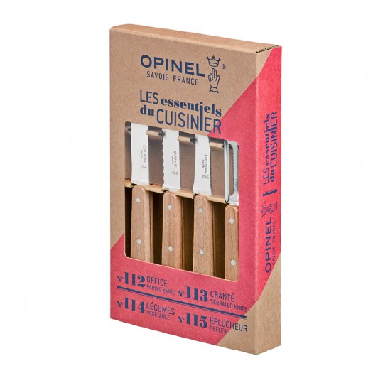 Набор ножей Opinel "Les Essentiels", нержавеющая сталь, бук Набор ножей Opinel "Les Essentiels", нержавеющая сталь, бук