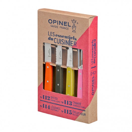 Набор ножей Opinel "Les Essentiels", нержавеющая сталь, цветные, Набор ножей Opinel "Les Essentiels", нержавеющая сталь, цветные,