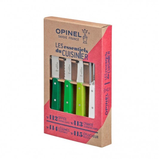 Набор ножей Opinel Les Essentiels Primavera, цветные, нержавеющая сталь, (4 шт./уп.) Набор ножей Opinel Les Essentiels Primavera, цветные, нержавеющая сталь, (4 шт./уп.)