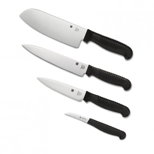 Набор ножей Spyderco K04589PBK, сталь MBS-26, 4 шт. Набор ножей Spyderco K04589PBK, сталь MBS-26, 4 шт.