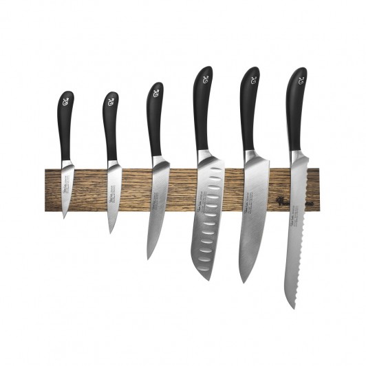 Набор кухонных ножей на магнитном держателе из дуба, 6 предметов, Robert Welch RW/KS001SOB, сталь X50CrMoV15. Набор кухонных ножей на магнитном держателе из дуба, 6 предметов, Robert Welch RW/KS001SOB, сталь X50CrMoV15.