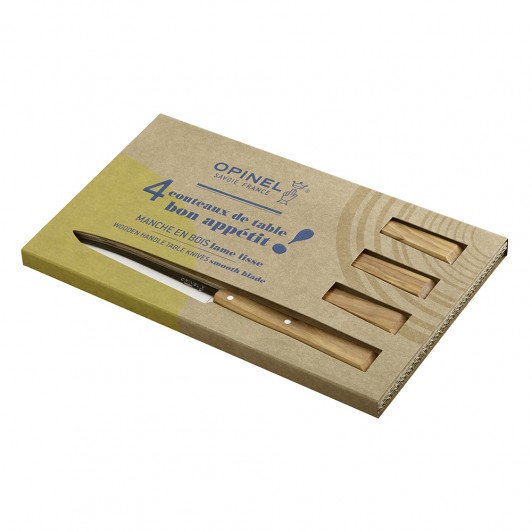 Набор столовых ножей Opinel N°125, дерево, нержавеющая сталь, 110 мм. Набор столовых ножей Opinel N°125, дерево, нержавеющая сталь, 110 мм.