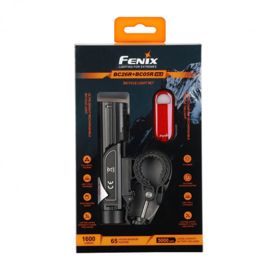 Набор Велофары Fenix BC26R+BC05R V2.0 Набор Велофары Fenix BC26R+BC05R V2.0