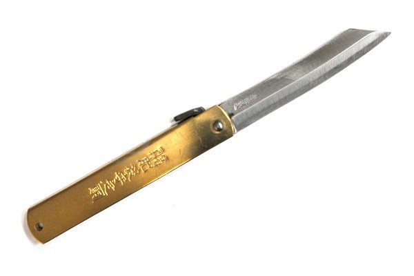 Традиционный японский нож Higonokami Nagao HKA-80YL, 80 мм. Традиционный японский нож Higonokami Nagao HKA-80YL, 80 мм.