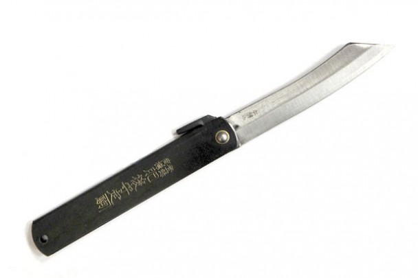 Традиционный японский нож Хигоноками, Nagao HKC-70Black, 70мм. Традиционный японский нож Хигоноками, Nagao HKC-70Black, 70мм.