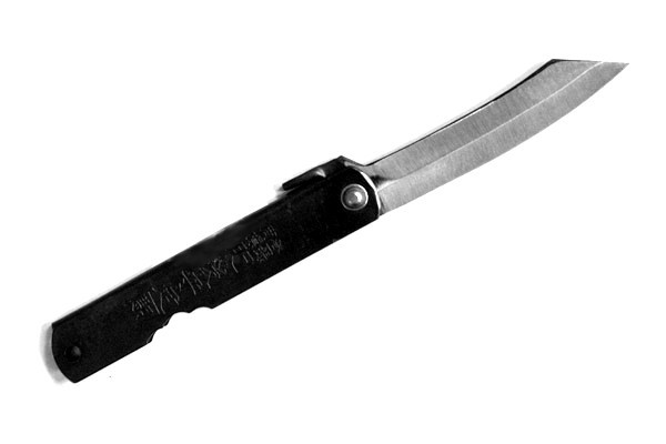 Традиционный японский нож Хигоноками Nagao HKC-80Black, 80мм. Традиционный японский нож Хигоноками Nagao HKC-80Black, 80мм.