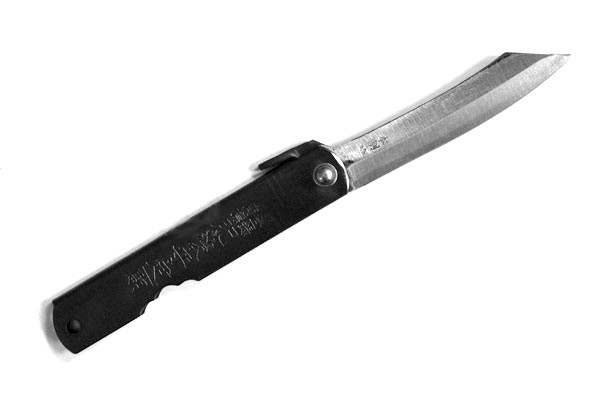 Традиционный японский нож Хигоноками, Nagao HKI-080Black, 80 мм. Традиционный японский нож Хигоноками, Nagao HKI-080Black, 80 мм.